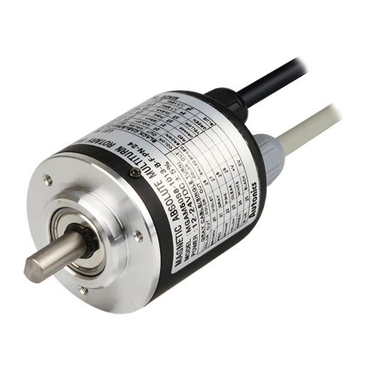 MGAM50S Серия Энкодеры абсолютные магнитные многооборотные в корпусе Ø50мм (с выступающим валом)